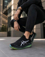 Asicss. Gel Nimbus 27 Black Neon Green