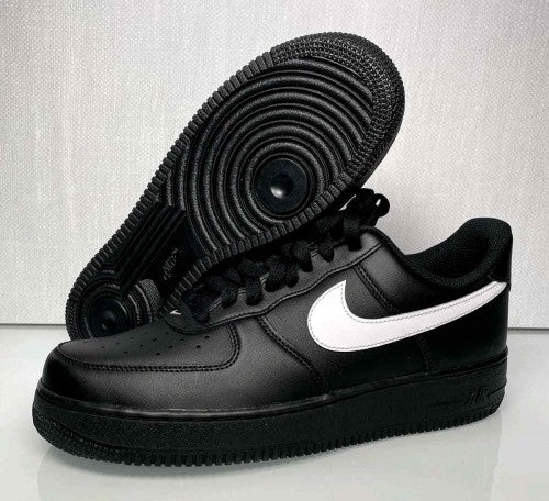 NIkee AirForce 1 Low 07 Shoes Black White fix 528