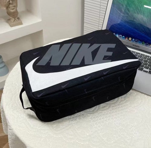 Nikee Black Grey White Shoe Bag