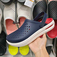 Croccss InMotion Clogs Navy Blue Red