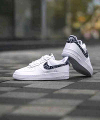 Nikkee Airforce 1 Paisley White Black