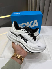 HOKA BONDI 9 WHITE BLACK FIX