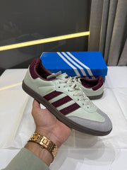 ADIDDAS SAMBA OG PUTTY GREY MAROON WOMENS FIX