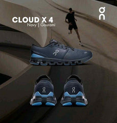 On Cloud X 4 Navy Gourami