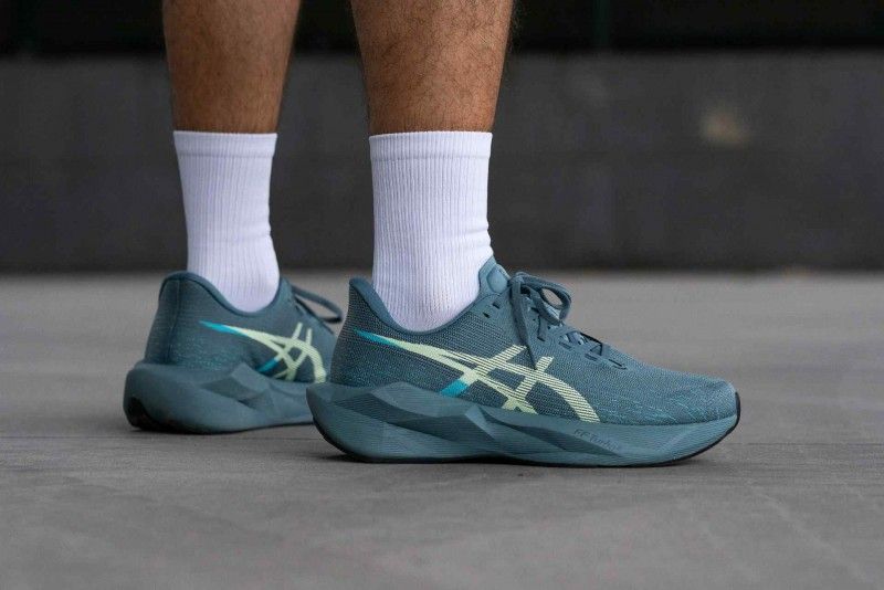 Asiccs Novablast 6 Foggy TealIlluminate Yellow