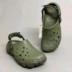 croccss all terrain altas army green clogs
