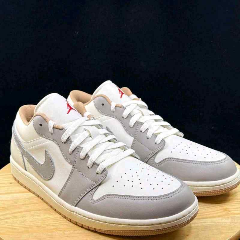 Nikke Air Jordan Retro 1 Low Silver College Grey Hemp