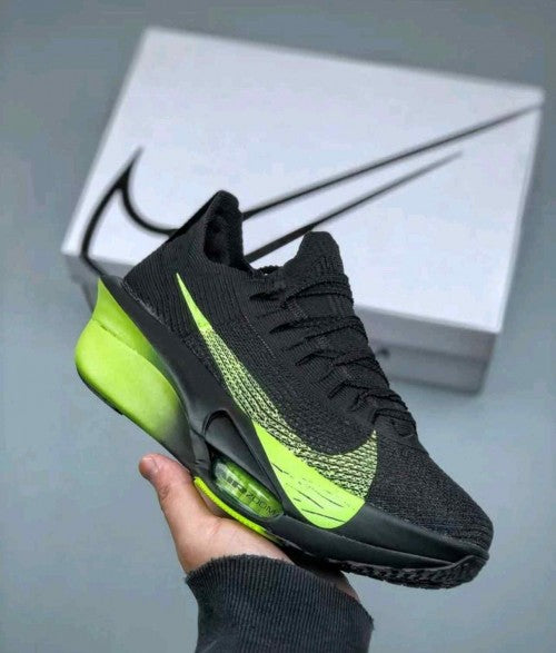 Nikee Air zoom Alphafly 3 Black Green Running Shoes 640