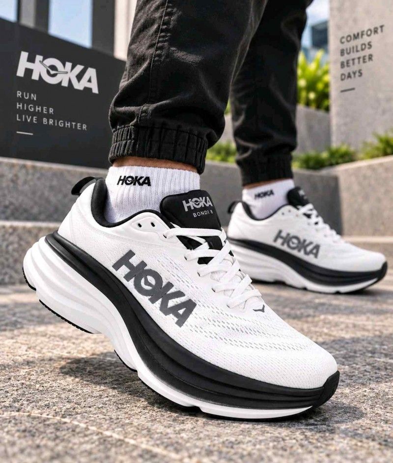 Hoka One Bondi 8 White Black 6207