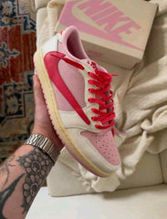 Nikkee Air Jordan Retro 1 Travis Scott Tropical Pink
