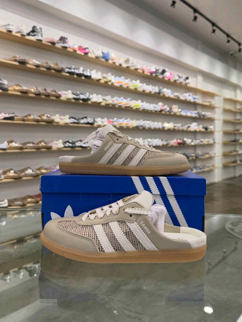 Adiddass Samba OG Mule Khaki Of White Gum FIX 1295