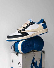 Jordan 1 Low Fragment X Travis Scott With Plastic Packing Semi UA