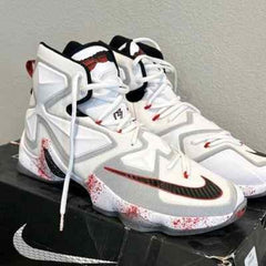 Nikee LeBron 13 Horror Flick White 1099
