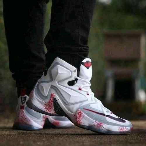 Nikee LeBron 13 Horror Flick White 1099