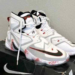 Nikee LeBron 13 Horror Flick White 1099