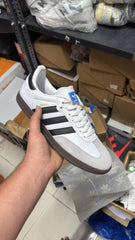 ADID samba white black suede quality fix