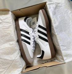 ADID samba white black suede quality fix