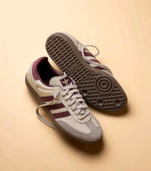 Adidass Samba OG Putty Grey Maroon Womens 1226