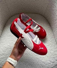 Pumaa Speedcat Ballet Suede Red White 2629