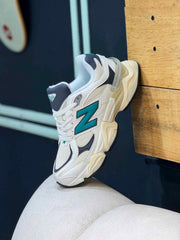 New Balancee 9060 Logo Patch White Grey 1217