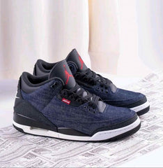 Nikee Levis x Air Jordan 3 Retro Indigo MenTrack 658