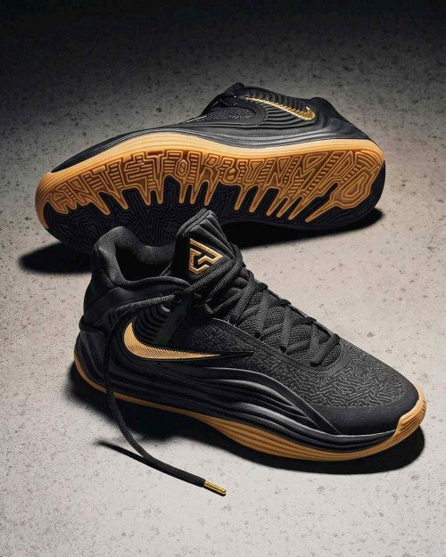 Nikee Giannis Freak 7 The Drive Black Gum Metallic Gold 1139