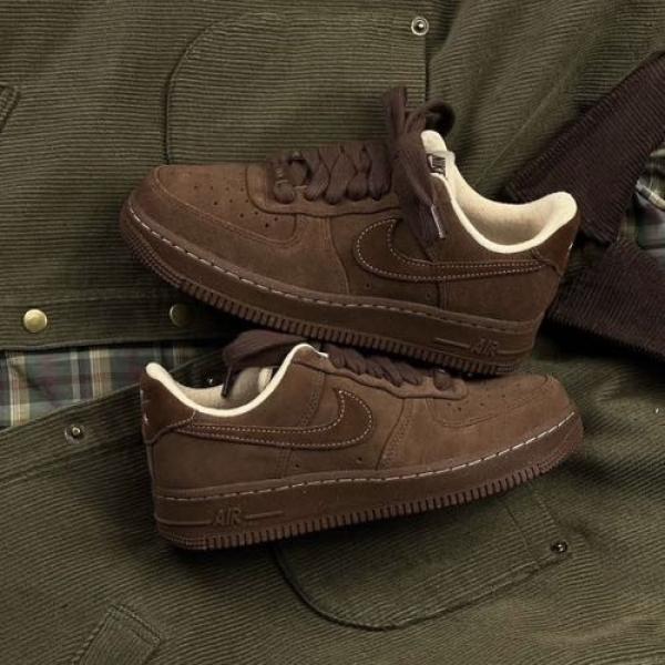 Nikkee Airforce 1 07 Cacao Wow Suede Quality