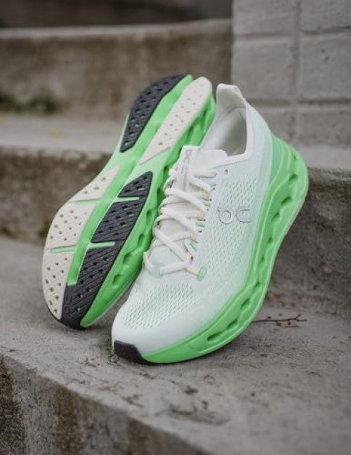 On Cloud Surfer Max White Green