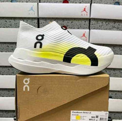 On Running Cloudboom Strike LS White Yellow