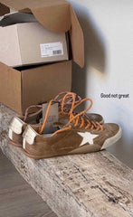 GOLDEN GOOSE TRUE STAR SNEAKER TOBACCO SUEDE BROWN