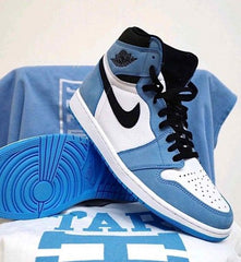Nik Air Jordan Retro 1 High Univer Blue SEMI UA