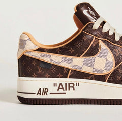 NIK AIRFORCE 1 X LOUISS VUITTON BY VIRGIL ABLOH BROWN