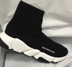BALENCIAGA__ SPEED TRAINER Black white 477