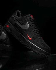 nikee Airforce 1 Multi Swoosh Black Crimson