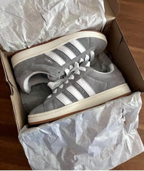 .ADIDAAS CAMPUS.GREY.FOR.MEN.SUEDE.QUALITY.