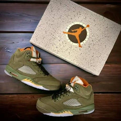 AIR JORDAN RETRO 5 OLIVE GREEN SALE