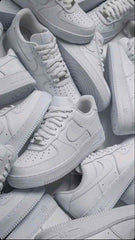 Nikee Airforce 1 White Pure Leather Ua Quality womens 1075