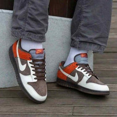 Nikkee Dunk Low Red Panda Brown Suede