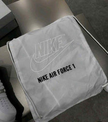 Nikkee Airforce 1 White Pure Leather Heavy Quality (With Dust Bag Bill Carry Bag 1 Complementary Bottle Lace) 1068