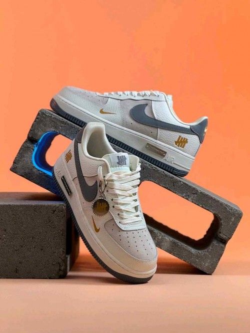 Nikee Airforce 1 Low X Undefeated Custom Beige 1209