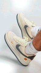 Nikee Airforce 1 Low X Undefeated Custom Beige 1209