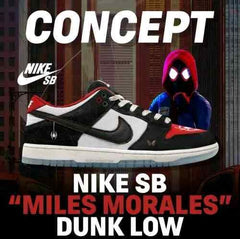 Nikkee SB Dunk Low Spiderman Miles Morales