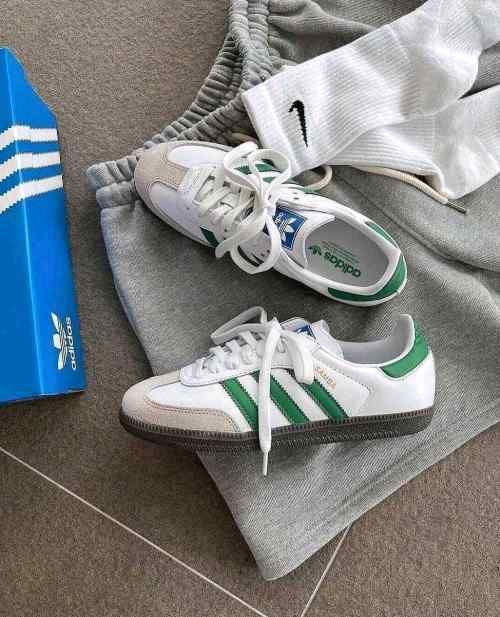Adiidass SAMBA WHITE GREEN 665