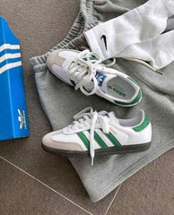 Adiidass SAMBA WHITE GREEN 665
