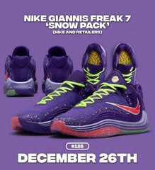 Nikee Giannis Freak 7 EP Double Take Enters The Christmas Snow Pack
