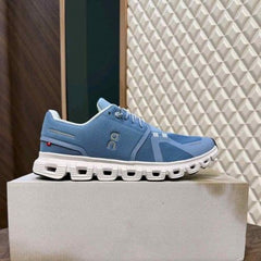 On Running Cloud 6 Chambray White