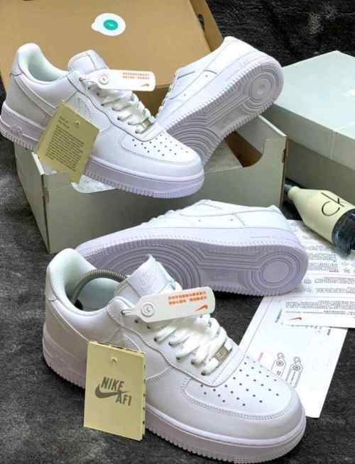 Nikee airforce 1 white pure leather Ua quality