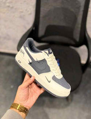 NIKEE AIRFORCE CUSTOM X STUSSY WHITE 2025