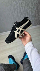 onitsukaa tiger mexico 66 slip on black putty