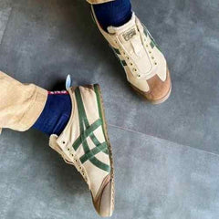 Onitsukaa Tigerr Mexico 66 Slip On Beige Grass Green 1251
